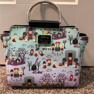 Loungefly Hocus Pocus Pastel Mint and Lavender Satchel